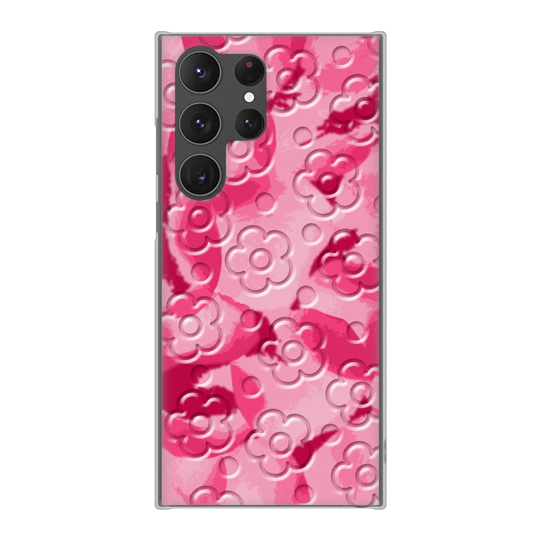 Galaxy S23 Ultra SCG20 au 高画質仕上げ 背面印刷 ハードケース フラワーヴェルニ