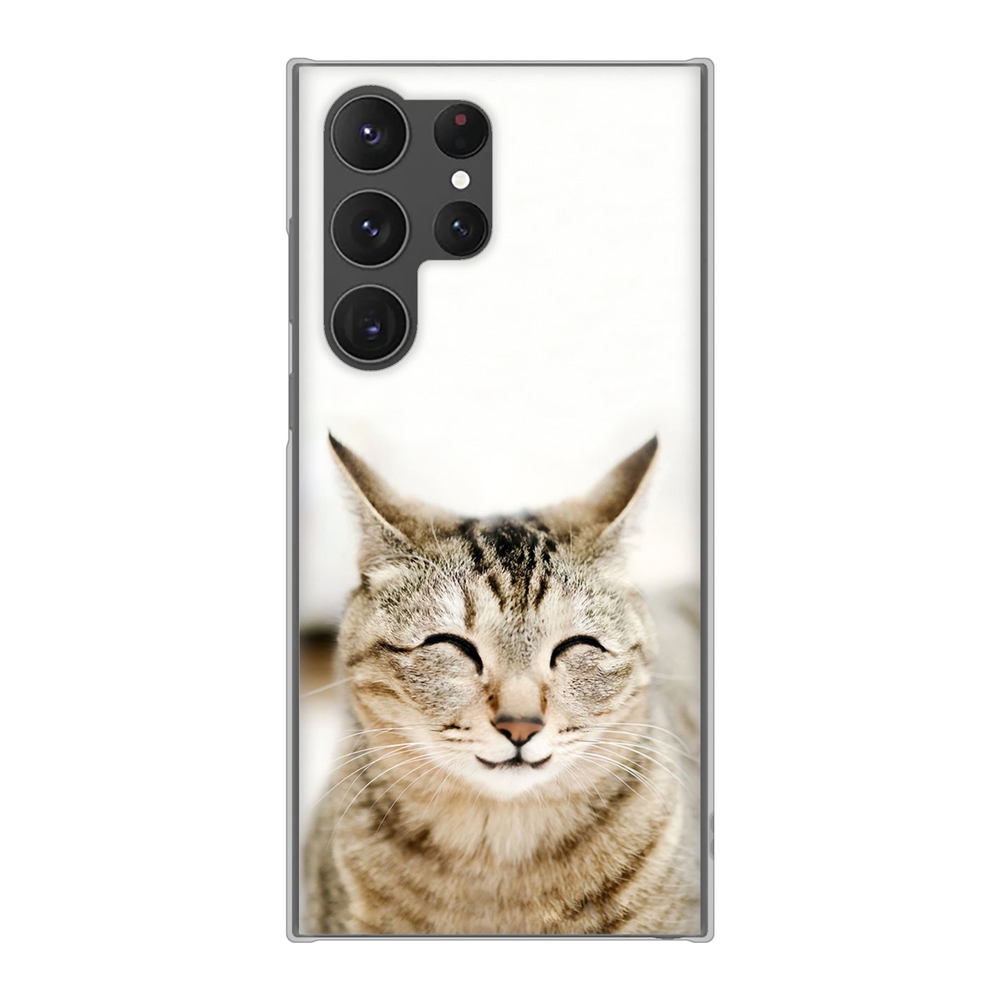 Galaxy S23 Ultra SCG20 au 高画質仕上げ 背面印刷 ハードケース 【VA801 笑福ねこ】