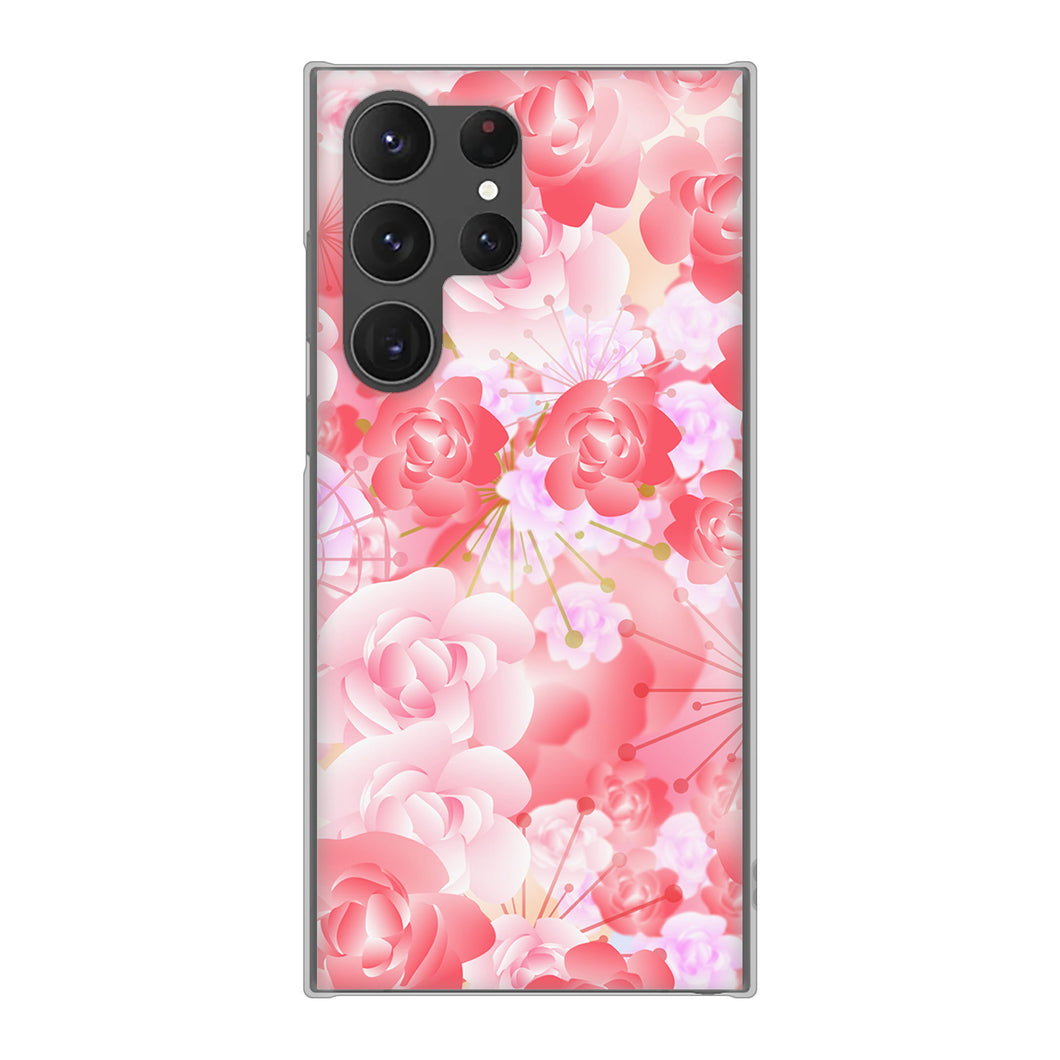 Galaxy S23 Ultra SCG20 au 高画質仕上げ 背面印刷 ハードケース 【VA817 はんなり色の華】