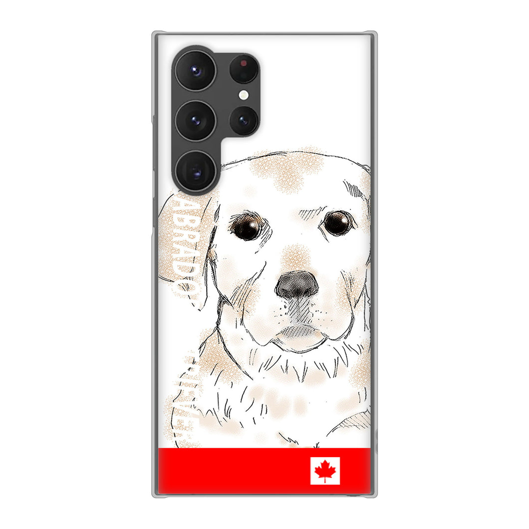 Galaxy S23 Ultra SCG20 au 高画質仕上げ 背面印刷 ハードケース ラブラドールレトリバー
