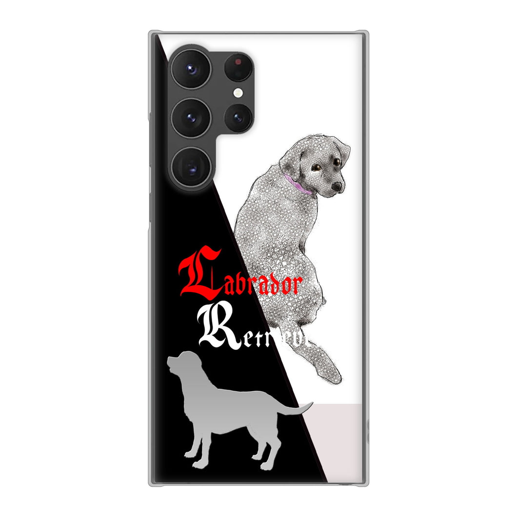 Galaxy S23 Ultra SCG20 au 高画質仕上げ 背面印刷 ハードケース ラブラドールレトリバー