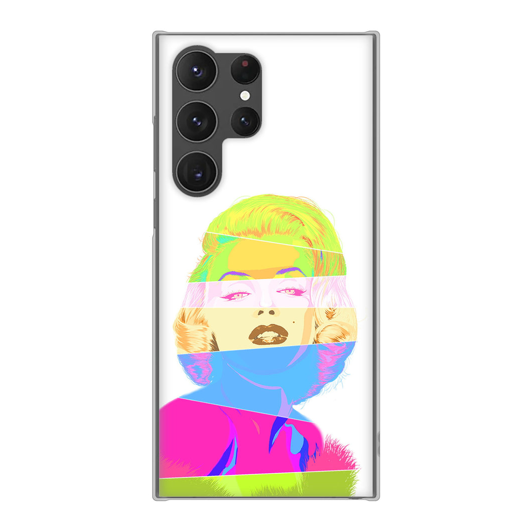 Galaxy S23 Ultra SCG20 au 高画質仕上げ 背面印刷 ハードケース マリリンモンローデザイン