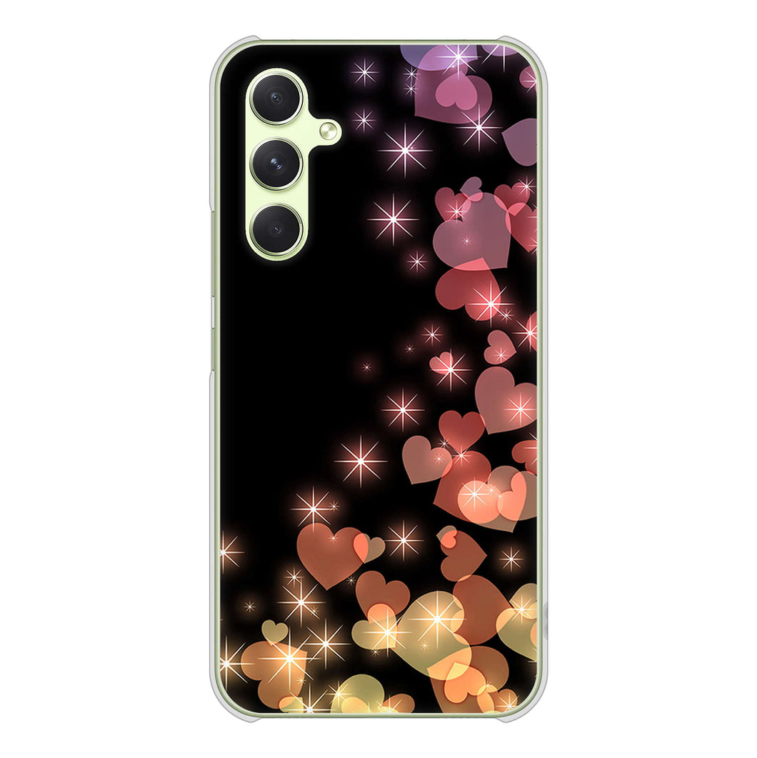 Galaxy A54 5G SCG21 au 高画質仕上げ 背面印刷 ハードケースきらめきハート