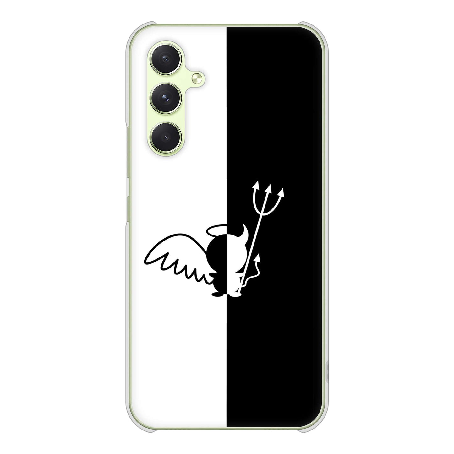 Galaxy A54 5G SCG21 au 高画質仕上げ 背面印刷 ハードケース 【027 ハーフデビット】