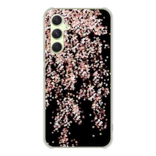 Galaxy A54 5G SCG21 au 高画質仕上げ 背面印刷 ハードケース 【1244 しだれ桜】