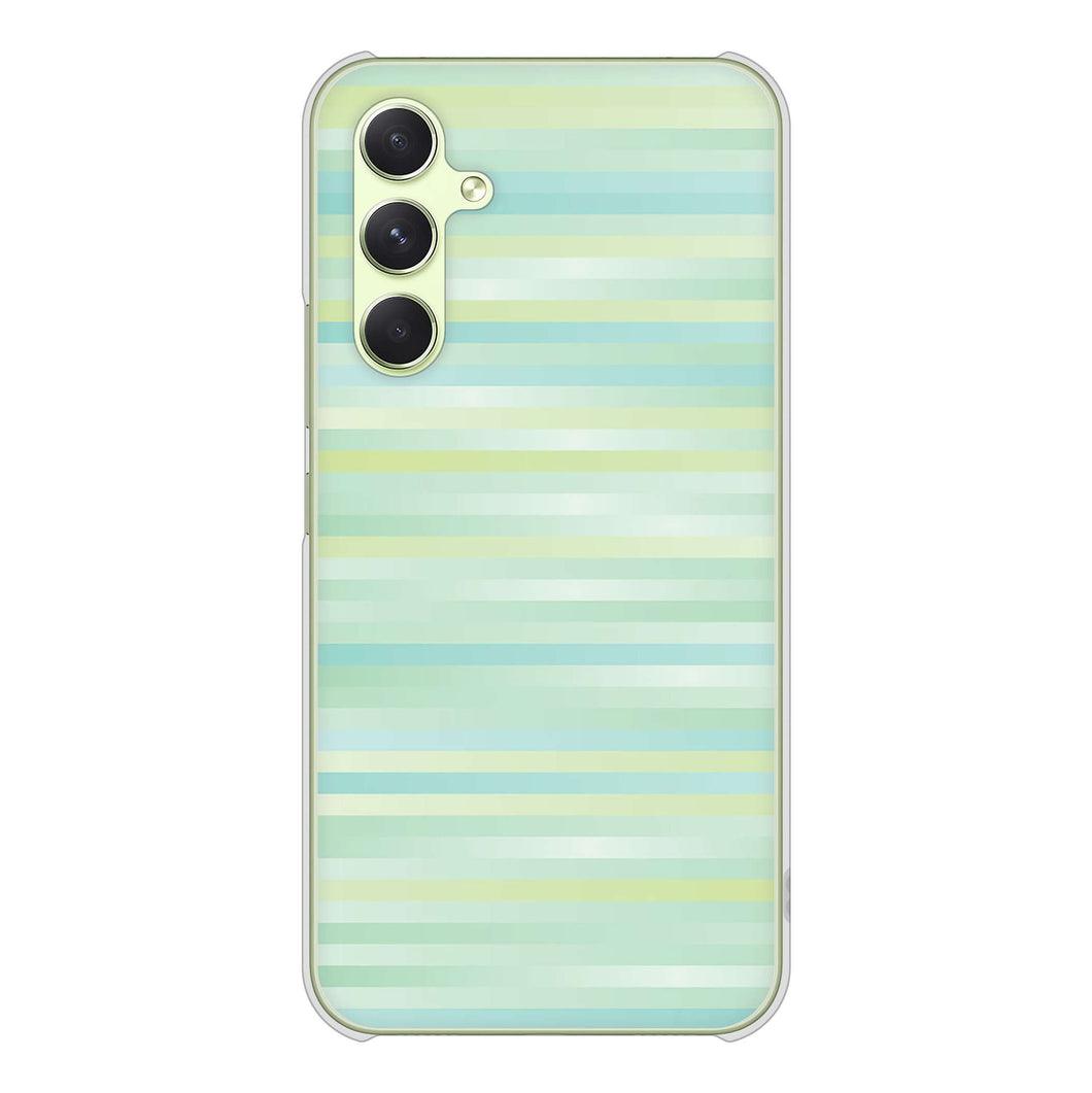 Galaxy A54 5G SCG21 au 高画質仕上げ 背面印刷 ハードケースグラデーションボーダー