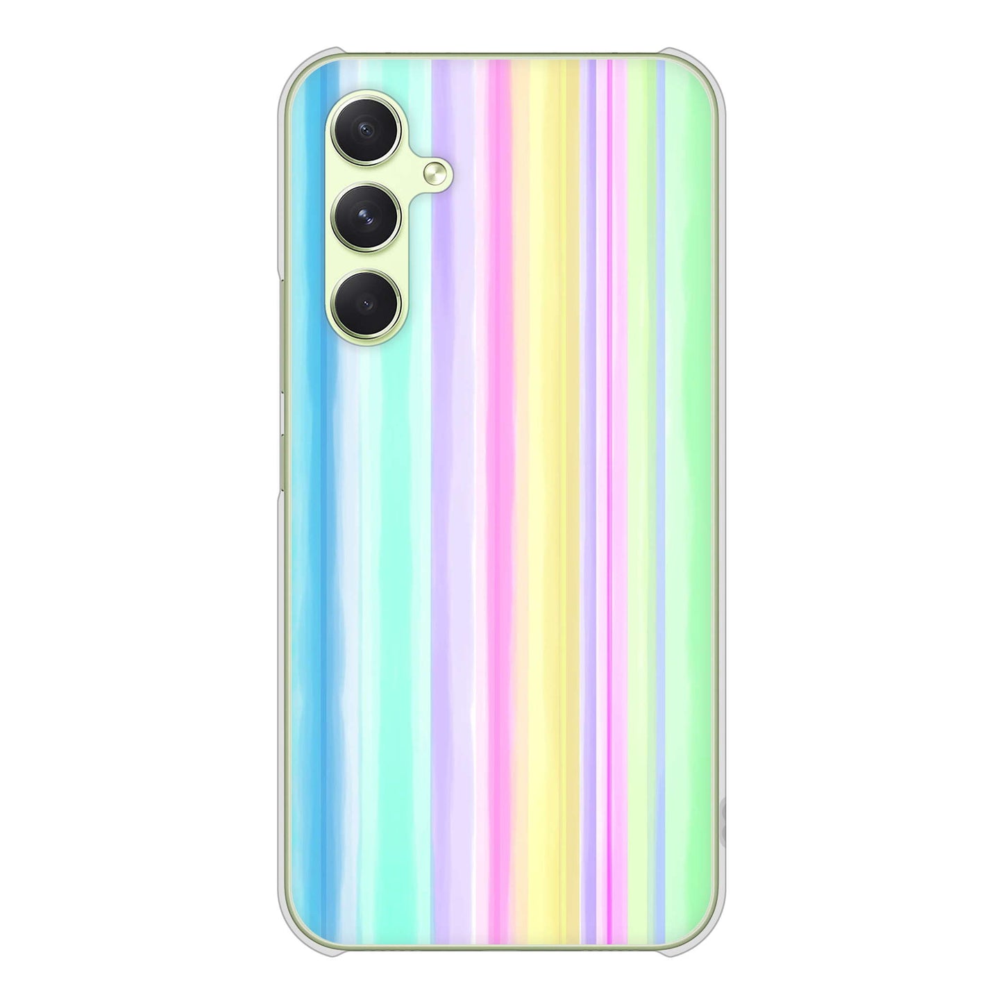 Galaxy A54 5G SCG21 au 高画質仕上げ 背面印刷 ハードケースレインボー