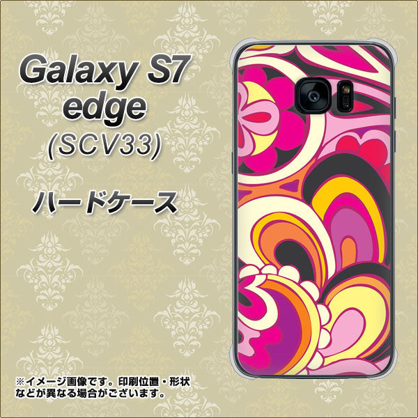 au ギャラクシーS7エッジ SCV33 高画質仕上げ 背面印刷 ハードケース【586 ブローアップカラー】