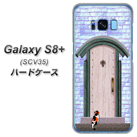 au ギャラクシー S8 プラス SCV35 高画質仕上げ 背面印刷 ハードケース【YA952 石ドア02 素材クリア】
