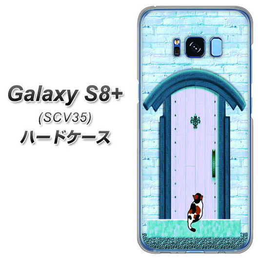 au ギャラクシー S8 プラス SCV35 高画質仕上げ 背面印刷 ハードケース【YA953 石ドア03 素材クリア】