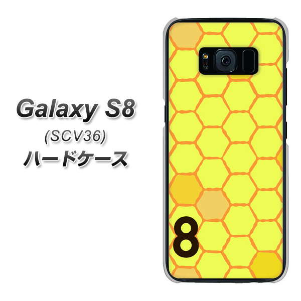 au ギャラクシー S8 SCV36 高画質仕上げ 背面印刷 ハードケース【IB913 はちの巣】