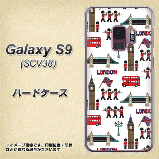 au ギャラクシー S9 SCV38 高画質仕上げ 背面印刷 ハードケース【EK811 ロンドンの街】