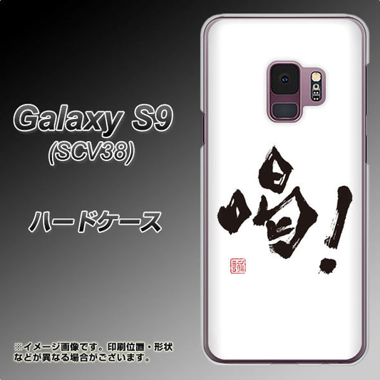 au ギャラクシー S9 SCV38 高画質仕上げ 背面印刷 ハードケース【OE845 喝!】