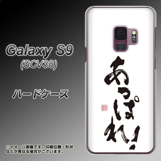 au ギャラクシー S9 SCV38 高画質仕上げ 背面印刷 ハードケース【OE846 あっぱれ!】