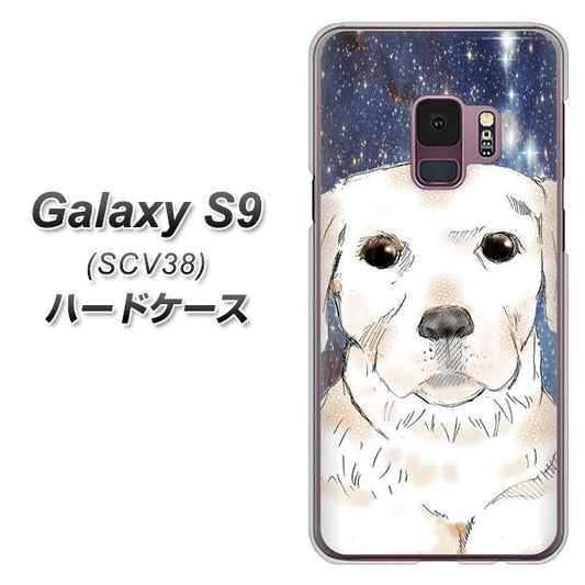 au ギャラクシー S9 SCV38 高画質仕上げ 背面印刷 ハードケース【YD820 ラブラドールレトリバー01】