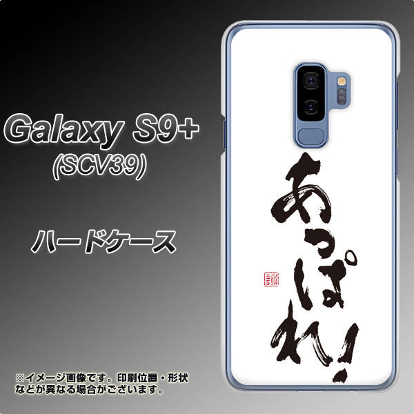 au ギャラクシー S9+ SCV39 高画質仕上げ 背面印刷 ハードケース【OE846 あっぱれ!】