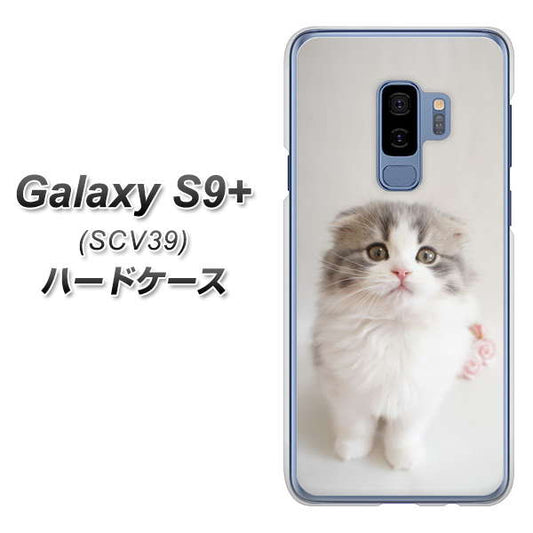 au ギャラクシー S9+ SCV39 高画質仕上げ 背面印刷 ハードケース【VA803 まっていますネコ】