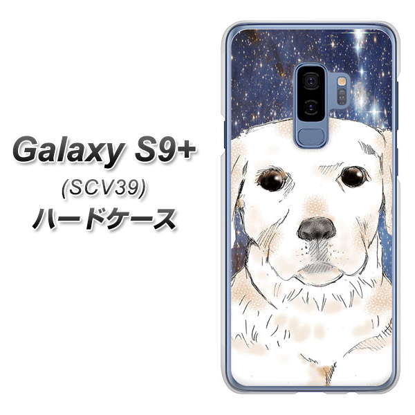 au ギャラクシー S9+ SCV39 高画質仕上げ 背面印刷 ハードケース【YD820 ラブラドールレトリバー01】