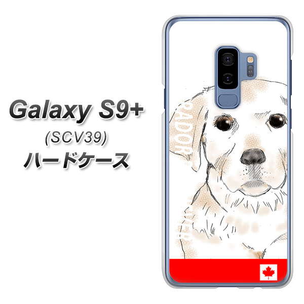 au ギャラクシー S9+ SCV39 高画質仕上げ 背面印刷 ハードケース【YD821 ラブラドールレトリバー02】
