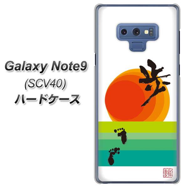 au ギャラクシー ノート9 SCV40 高画質仕上げ 背面印刷 ハードケース【OE809 歩ム】