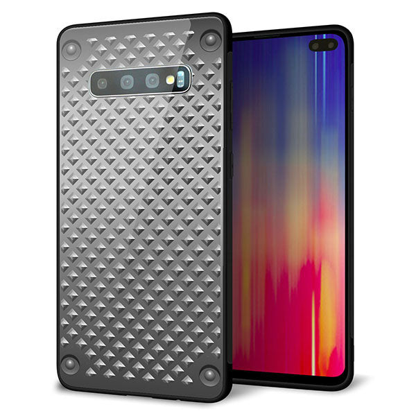 au ギャラクシー S10+ SCV42 強化ガラス&TPUスマホケース ガラプリ【570 スタックボード】