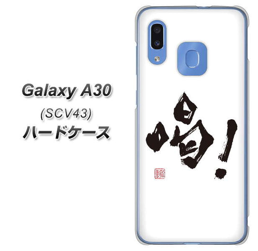 au ギャラクシー A30 SCV43 高画質仕上げ 背面印刷 ハードケース【OE845 喝!】