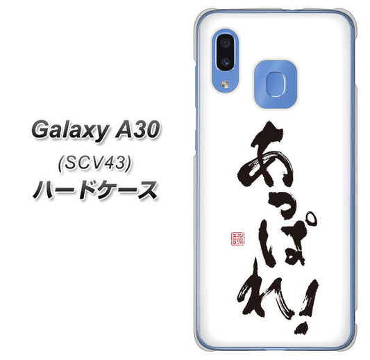 au ギャラクシー A30 SCV43 高画質仕上げ 背面印刷 ハードケース【OE846 あっぱれ!】