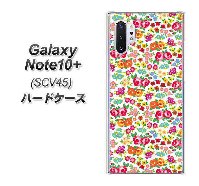 au ギャラクシー ノート10+ SCV45 高画質仕上げ 背面印刷 ハードケース【777 マイクロリバティプリントWH】