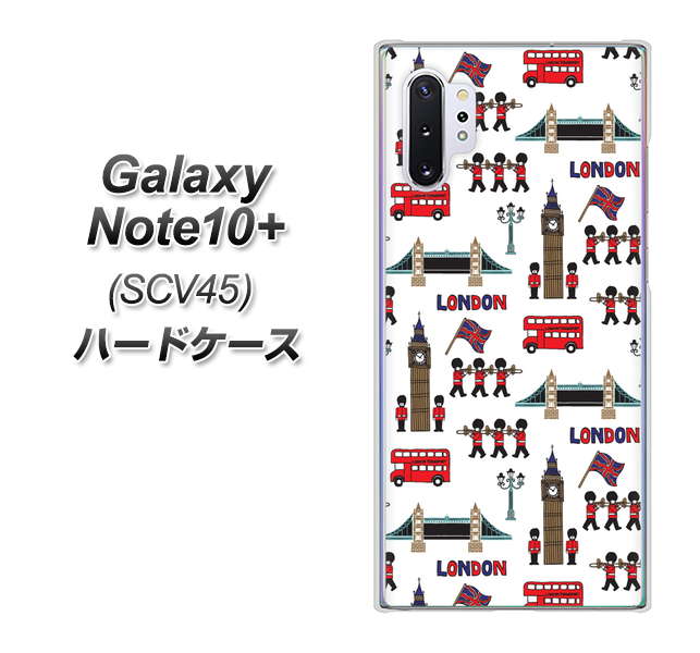 au ギャラクシー ノート10+ SCV45 高画質仕上げ 背面印刷 ハードケース【EK811 ロンドンの街】