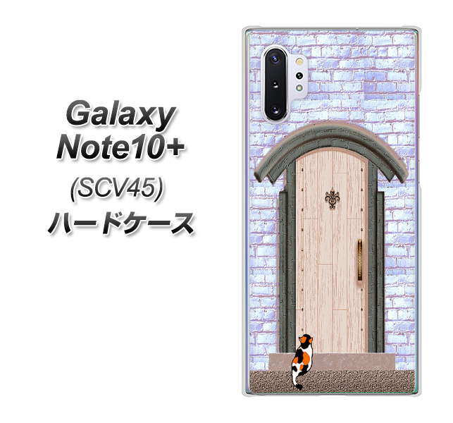 au ギャラクシー ノート10+ SCV45 高画質仕上げ 背面印刷 ハードケース【YA952 石ドア02 素材クリア】