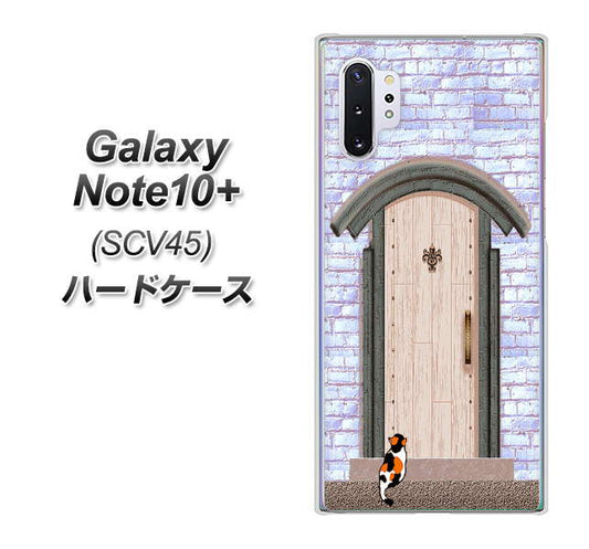 au ギャラクシー ノート10+ SCV45 高画質仕上げ 背面印刷 ハードケース【YA952 石ドア02 素材クリア】