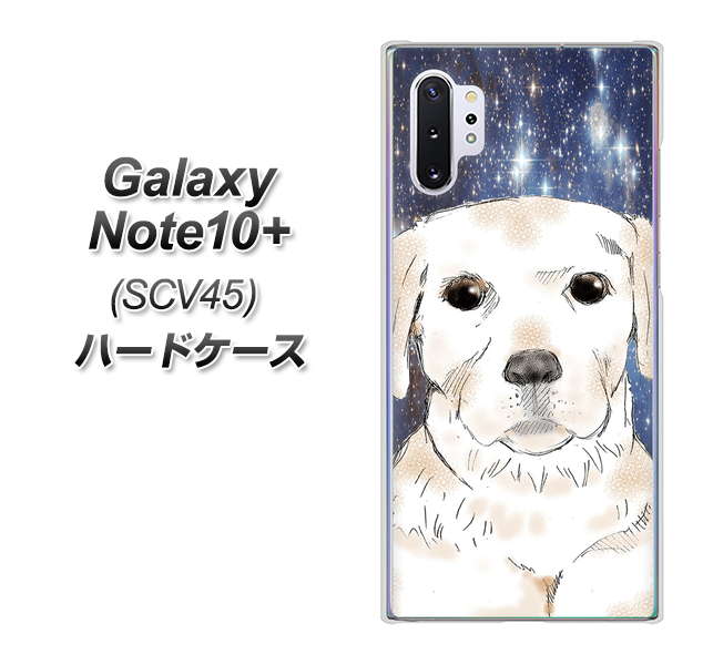 au ギャラクシー ノート10+ SCV45 高画質仕上げ 背面印刷 ハードケース【YD820 ラブラドールレトリバー01】