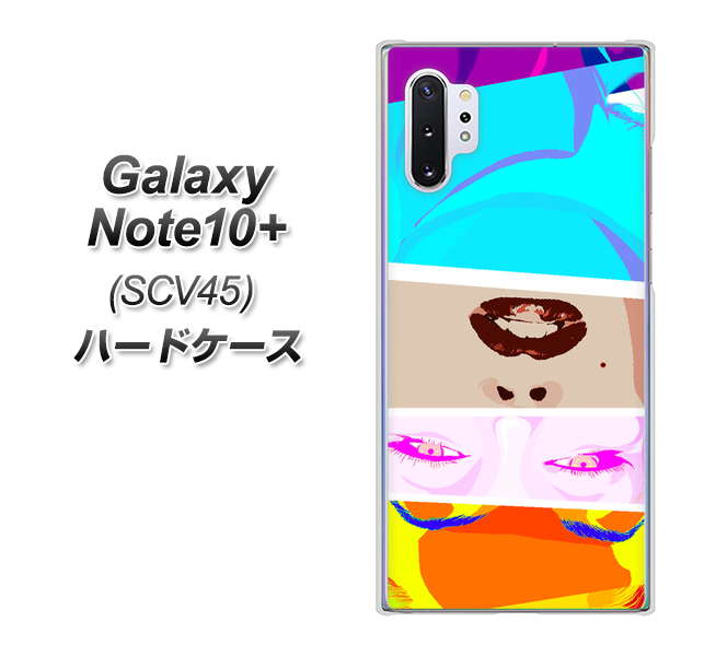 au ギャラクシー ノート10+ SCV45 高画質仕上げ 背面印刷 ハードケース【YJ211 マリリンモンローデザイン(D)】