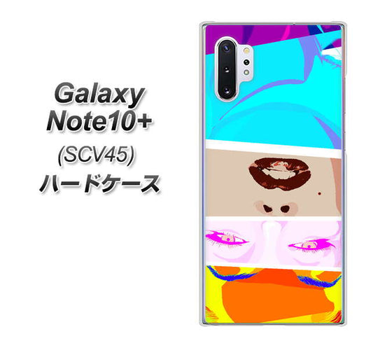 au ギャラクシー ノート10+ SCV45 高画質仕上げ 背面印刷 ハードケース【YJ211 マリリンモンローデザイン(D)】