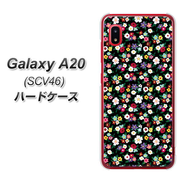 au ギャラクシー A20 SCV46 高画質仕上げ 背面印刷 ハードケース【778 マイクロリバティプリントBK】