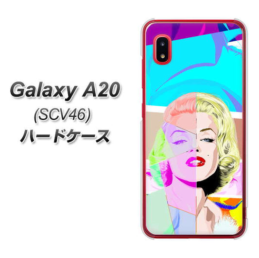 au ギャラクシー A20 SCV46 高画質仕上げ 背面印刷 ハードケース【YJ210 マリリンモンローデザイン(C)】
