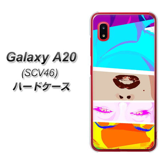 au ギャラクシー A20 SCV46 高画質仕上げ 背面印刷 ハードケース【YJ211 マリリンモンローデザイン(D)】