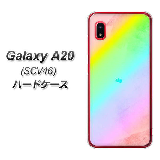 Galaxy A20 SCV46 au YJ287 デザイン ハードケース 背面印刷