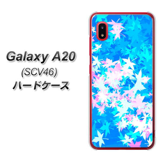 Galaxy A20 SCV46 au YJ290 デザインもみじ ハードケース 背面印刷