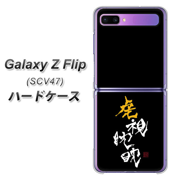 au ギャラクシーZ フリップ SCV47 高画質仕上げ 背面印刷 ハードケース【OE803 虎視眈々】