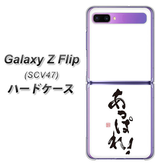 au ギャラクシーZ フリップ SCV47 高画質仕上げ 背面印刷 ハードケース【OE846 あっぱれ!】