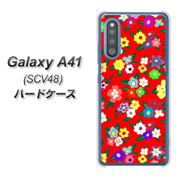 au ギャラクシーA41 SCV48 高画質仕上げ 背面印刷 ハードケース【780 リバティプリントRD】