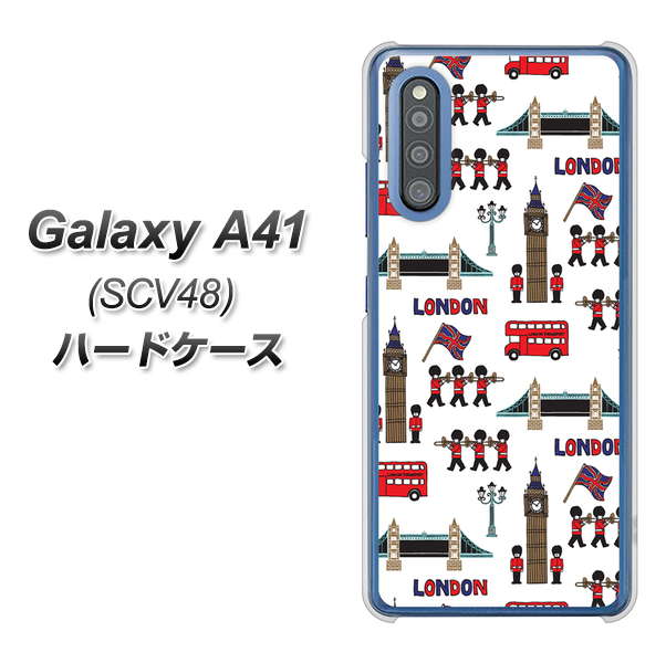 au ギャラクシーA41 SCV48 高画質仕上げ 背面印刷 ハードケース【EK811 ロンドンの街】