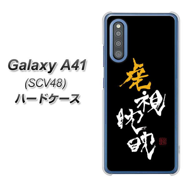 au ギャラクシーA41 SCV48 高画質仕上げ 背面印刷 ハードケース【OE803 虎視眈々】