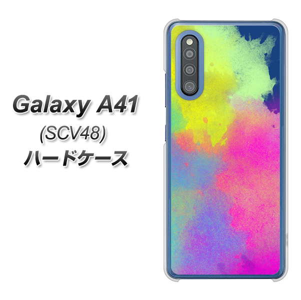 au ギャラクシーA41 SCV48 高画質仕上げ 背面印刷 ハードケース【YJ294 デザイン色彩】