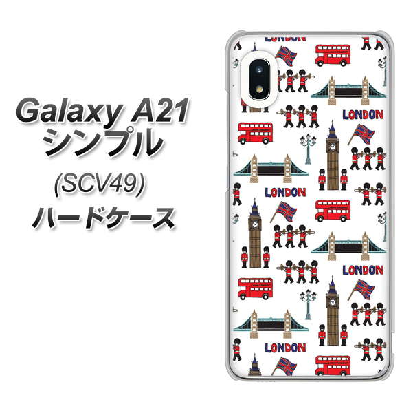 au ギャラクシーA21 シンプル SCV49 高画質仕上げ 背面印刷 ハードケース【EK811 ロンドンの街】
