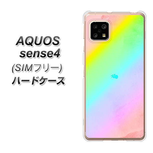 SIMフリー アクオスセンス4 高画質仕上げ 背面印刷 ハードケース【YJ287 デザイン】