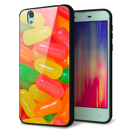 docomo アクオス センス SH-01K 強化ガラス&TPUスマホケース ガラプリ【449 ジェリービーンズ】