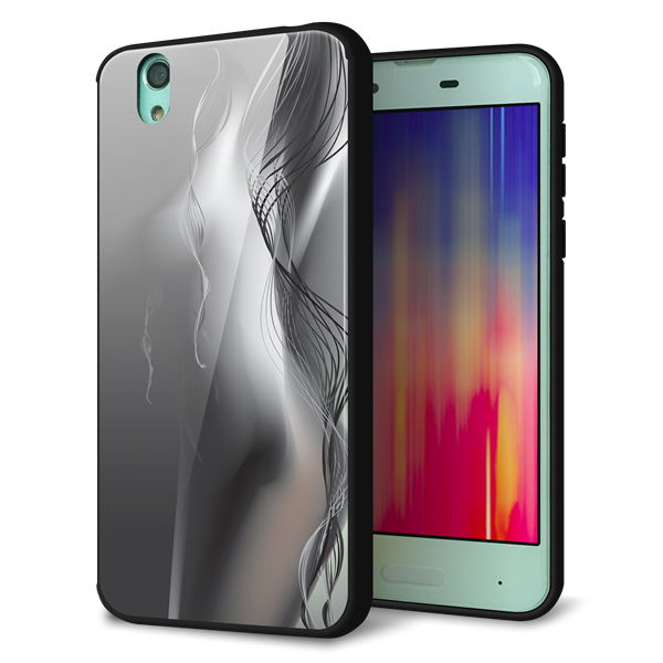 docomo アクオス センス SH-01K 強化ガラス&TPUスマホケース ガラプリ【566 ボディウォール】