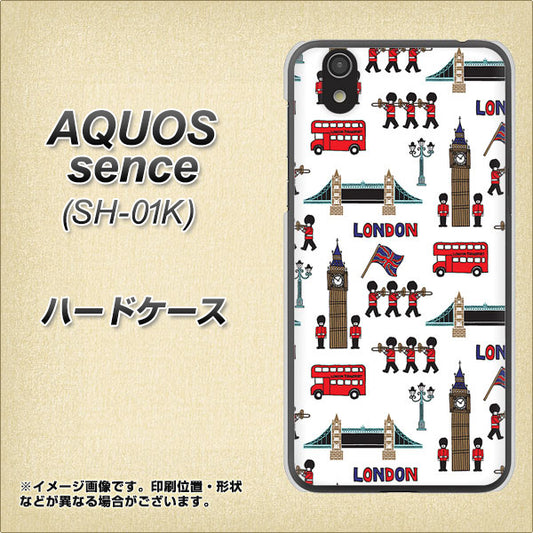 docomo アクオス センス SH-01K 高画質仕上げ 背面印刷 ハードケース【EK811 ロンドンの街】